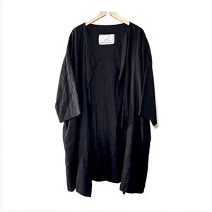 Not Perfect Linen Long Open Coatigan